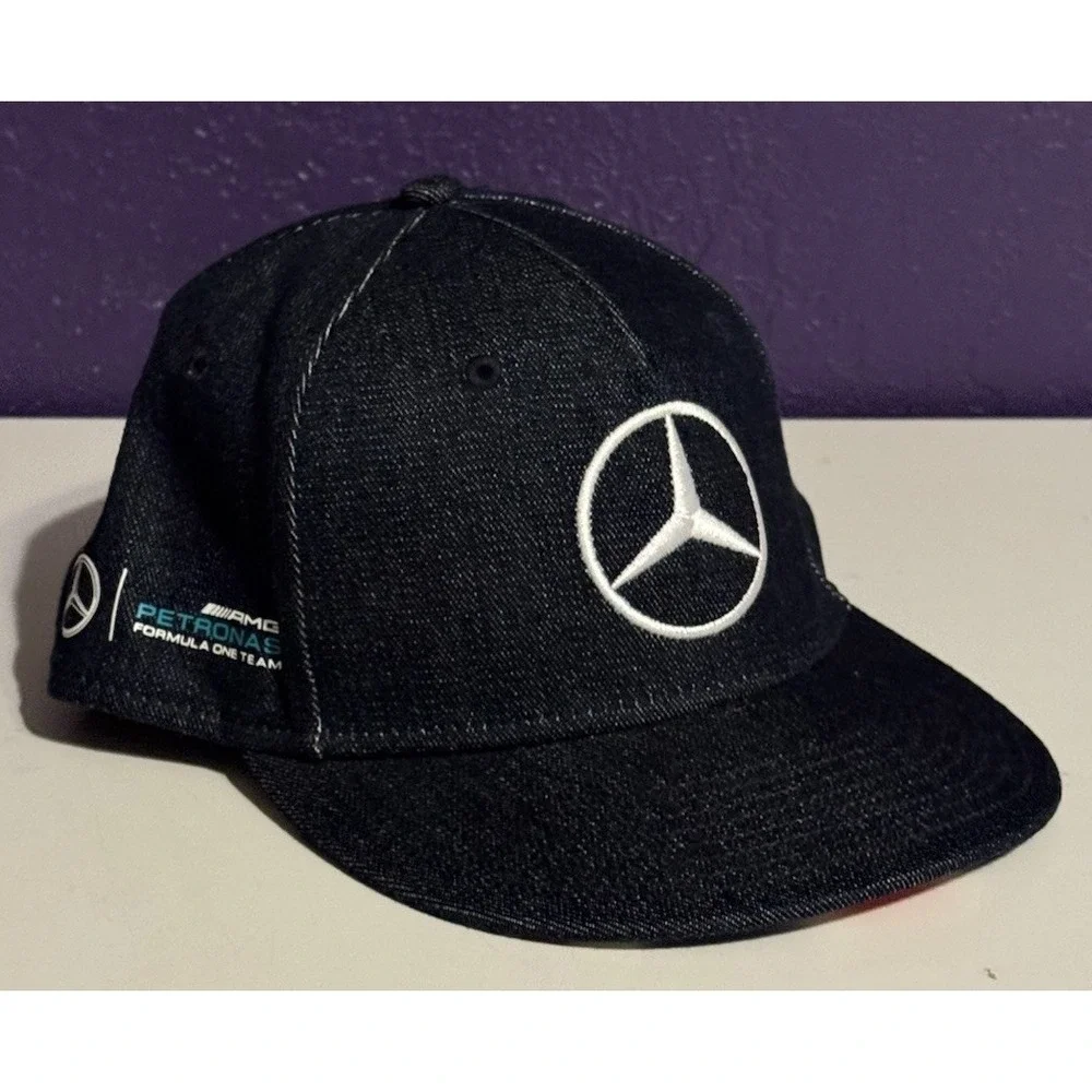 Mercedes AMG Petronas Lewis Hamilton Denim Jean Hat Silverstone F1 Ferrari Rare